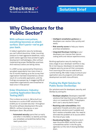 [Solution Brief] Why_Checkmarx_for_the_Public_Sector-2Page
