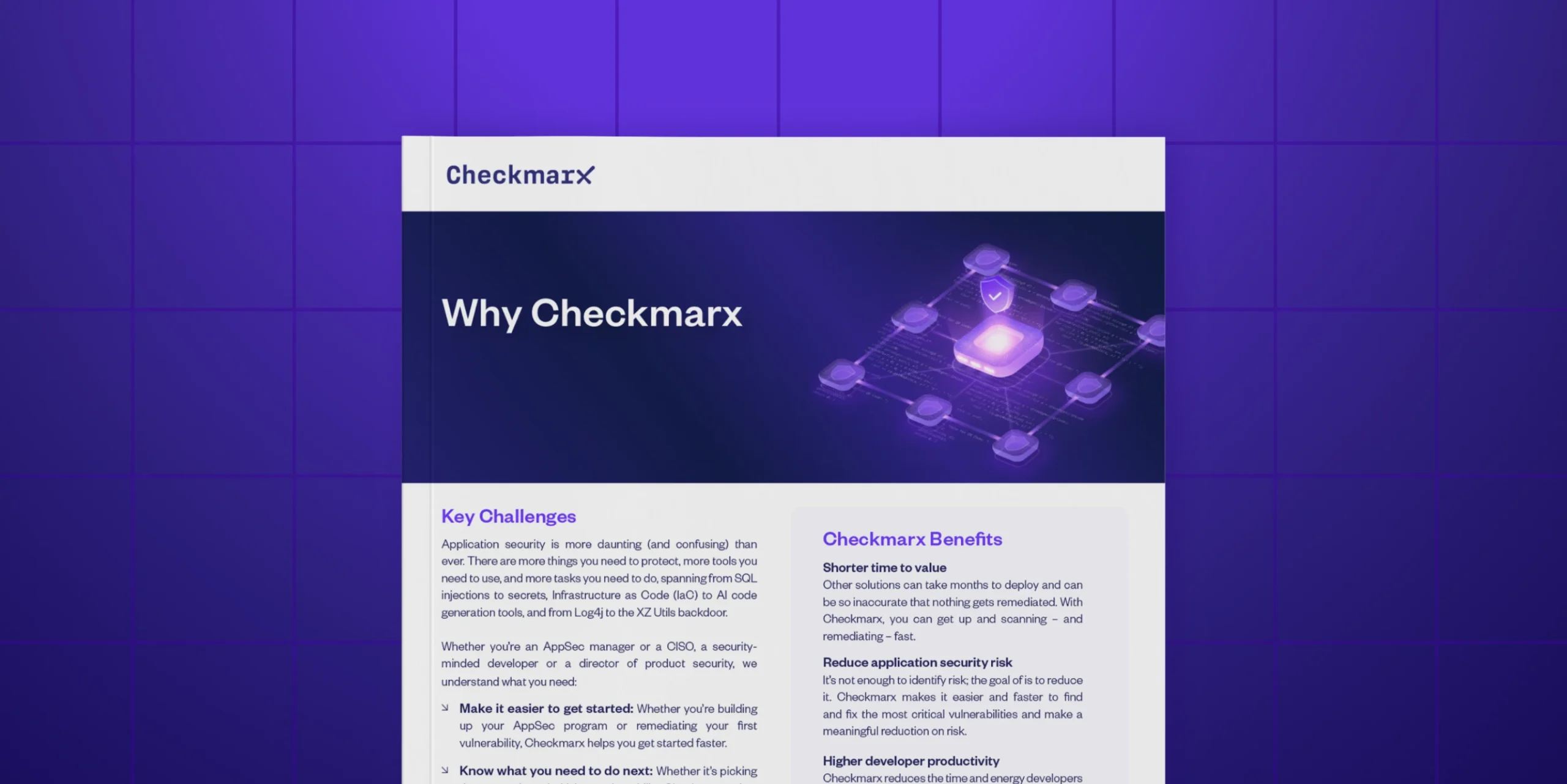 Why Checkmarx Why Checkmarx Solution Brief