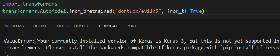 tf-keras code snippet 