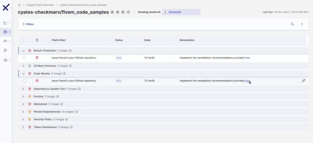 Repository health monitoring