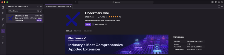 Checkmarx Assist extension in Kiro 