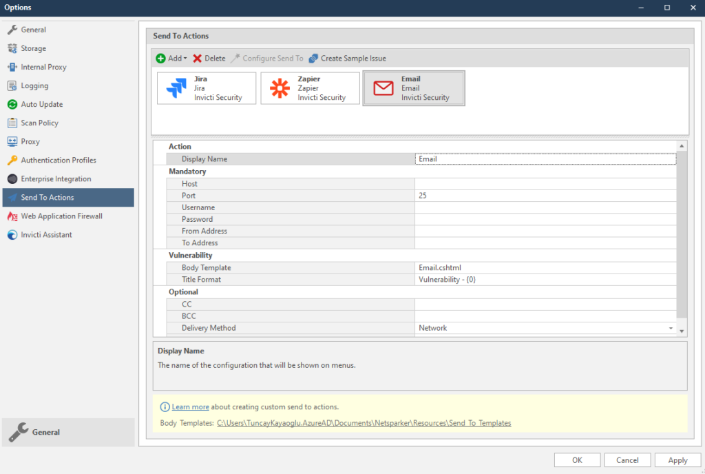Invicti DAST Dashboard interface screenshot