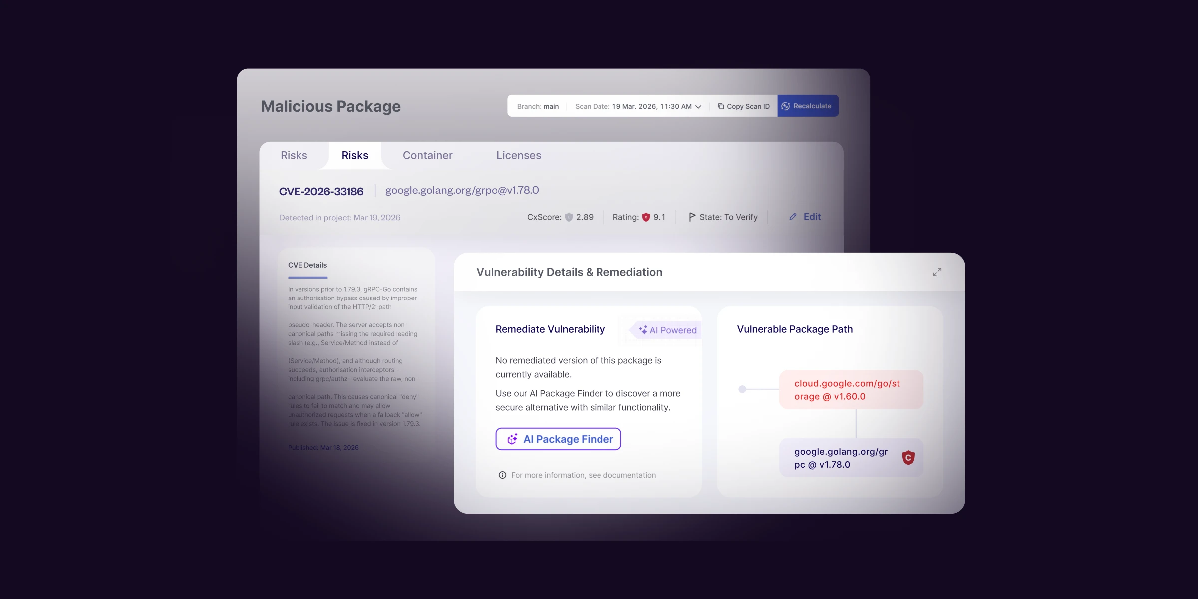 Malicious Package Protection
