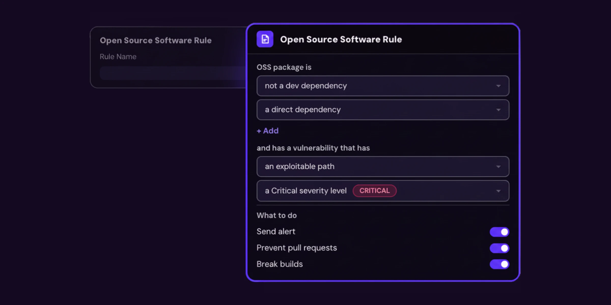 Policy Rules with Automated Actions