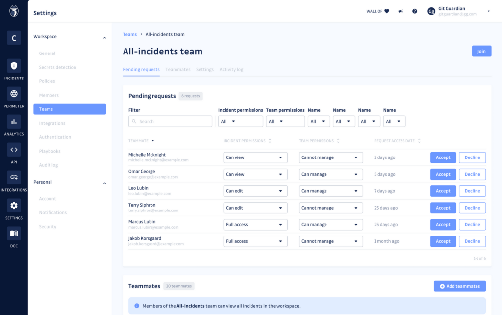 GitGuardian UI