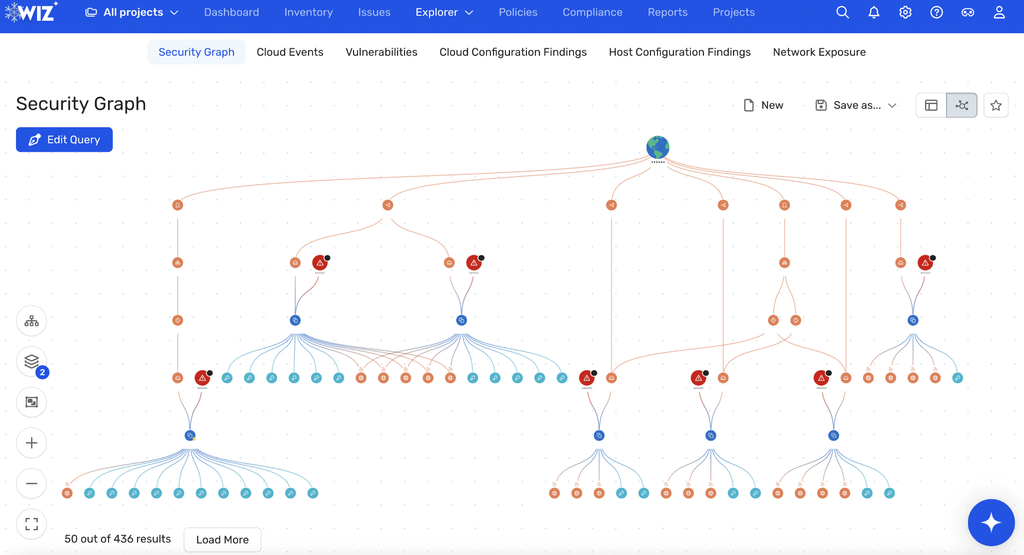 wiz appsec platform ui