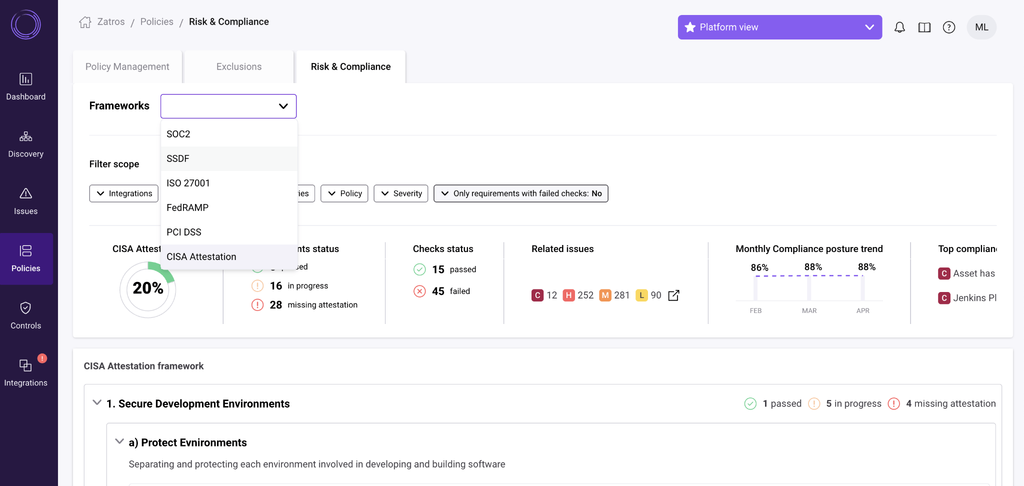 Legit Security ASPM platform